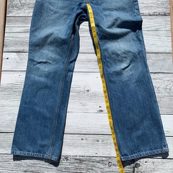 Carhartt Relaxed Straight Leg Blue Denim Jeans - Picture 8 of 10